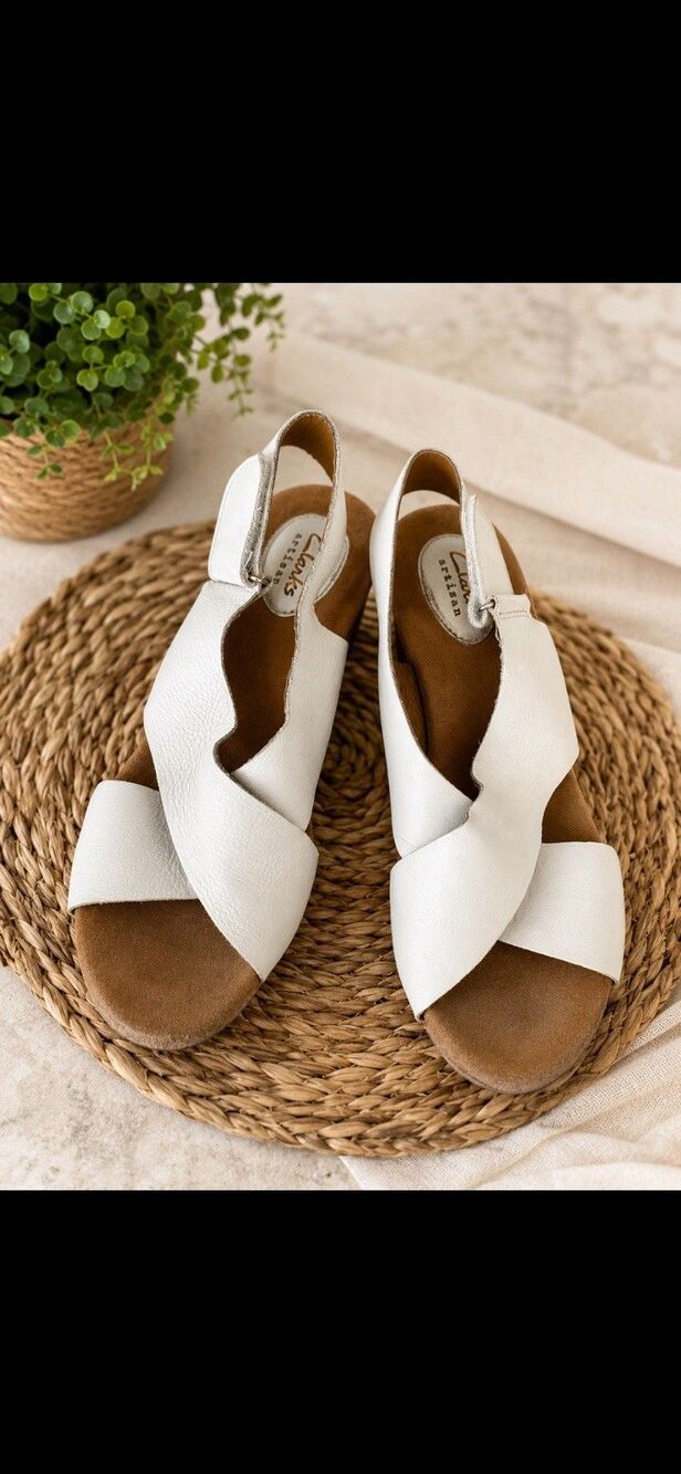 Clark’s Cork Wedge Heels Size 9